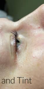 After Image: Lash Lift and Tint